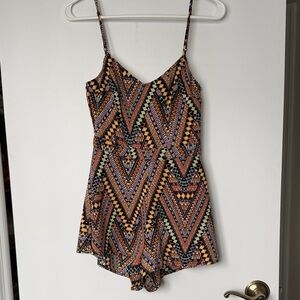 Geometric Patterned Jrs. Romper